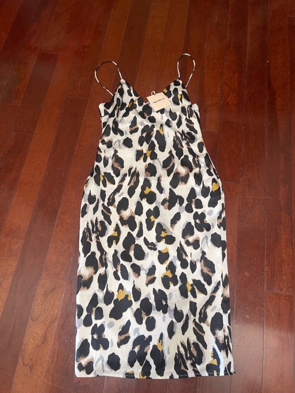 Superdown Fierra Midi Dress Leopard Print NWT Size Small - Picture 4 of 10
